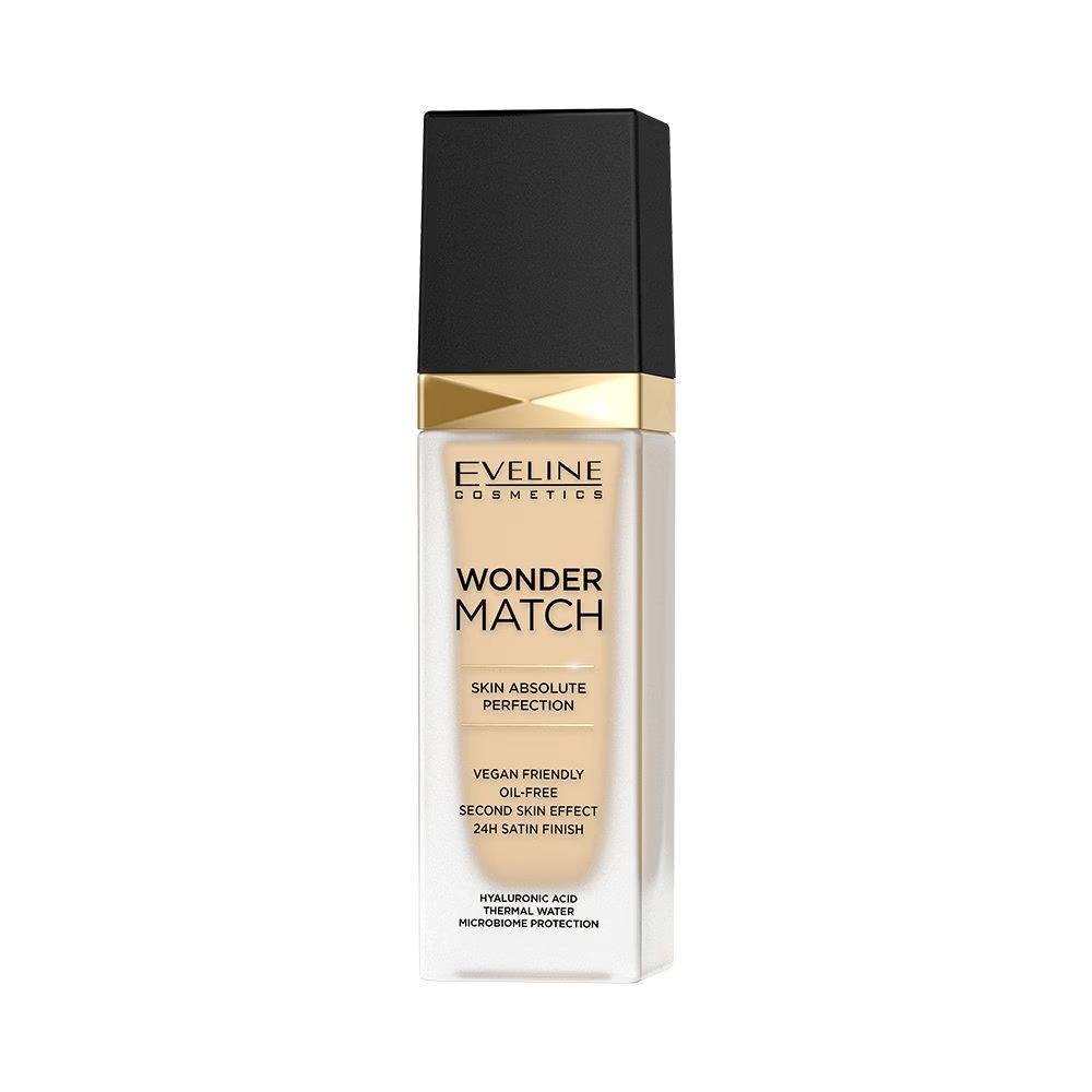 Eveline Cosmetics, Wonder Match Skin Absolute Perfection, Hydrating, Liquid Foundation, 05, Light Porcelain, 30 ml - Feel You