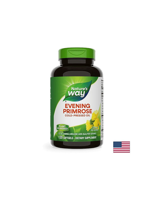 Evening Primrose 10% GLA / Вечерна иглика 1300 mg х 120 софтгел капсули Nature’s Way - Feel You