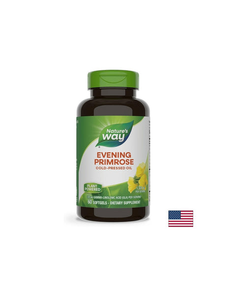 Evening Primrose - Вечерна иглика (масло), 1300 mg, 60 софтгел капсули Nature’s Way - Feel You