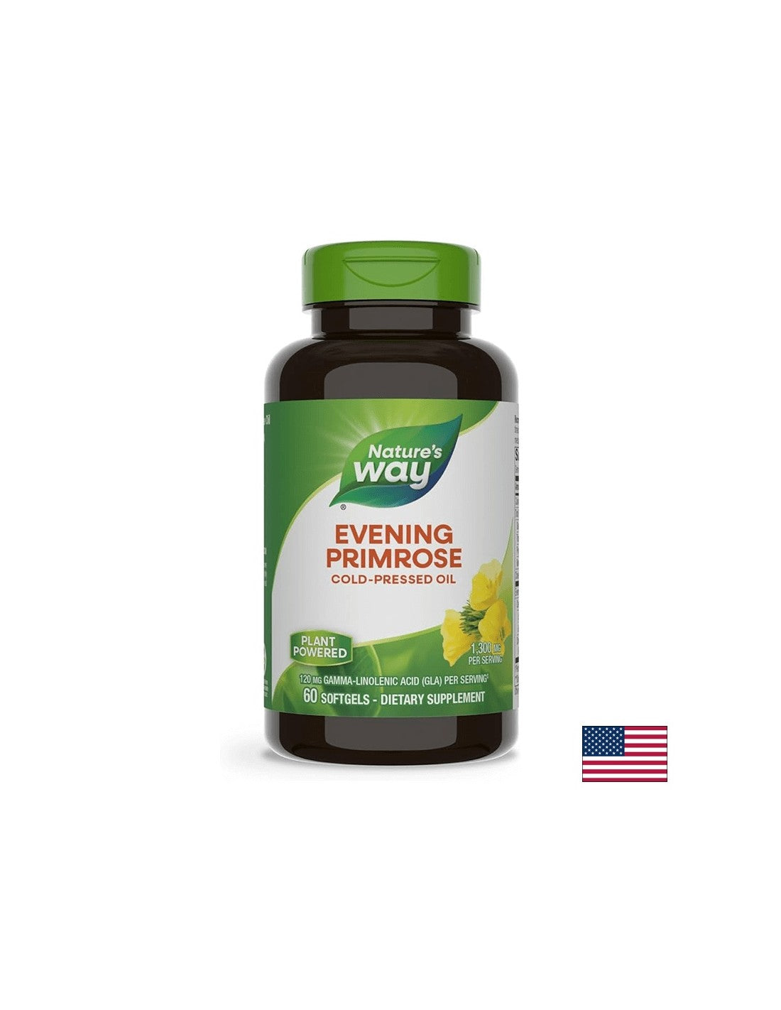 Evening Primrose - Вечерна иглика (масло), 1300 mg, 60 софтгел капсули Nature’s Way - Feel You