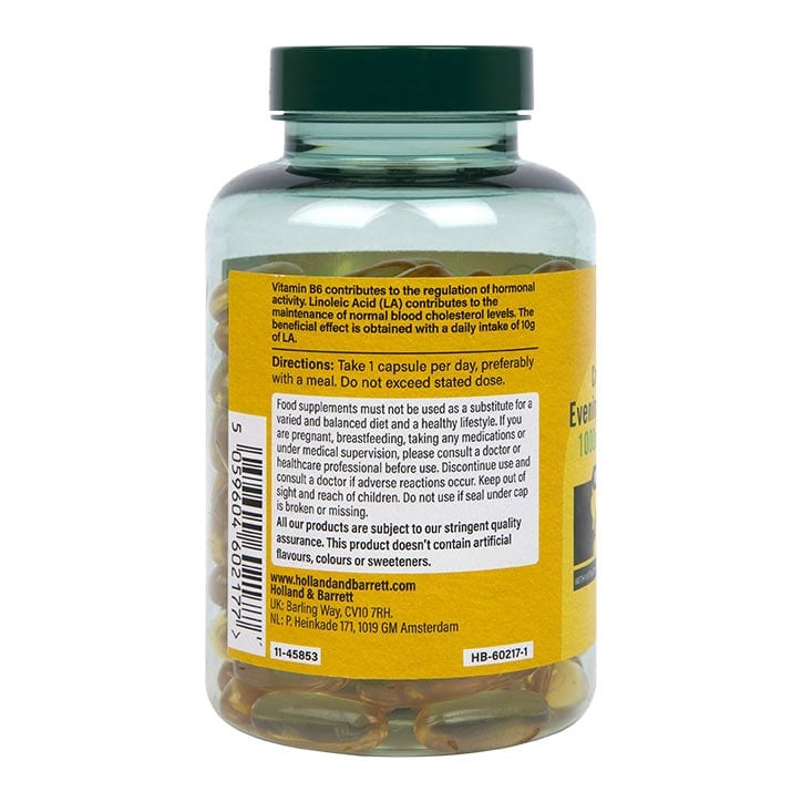 Масло от вечерна иглика (Evening Primrose Oil) 1000мг 120 капсули, H&B - Feel You