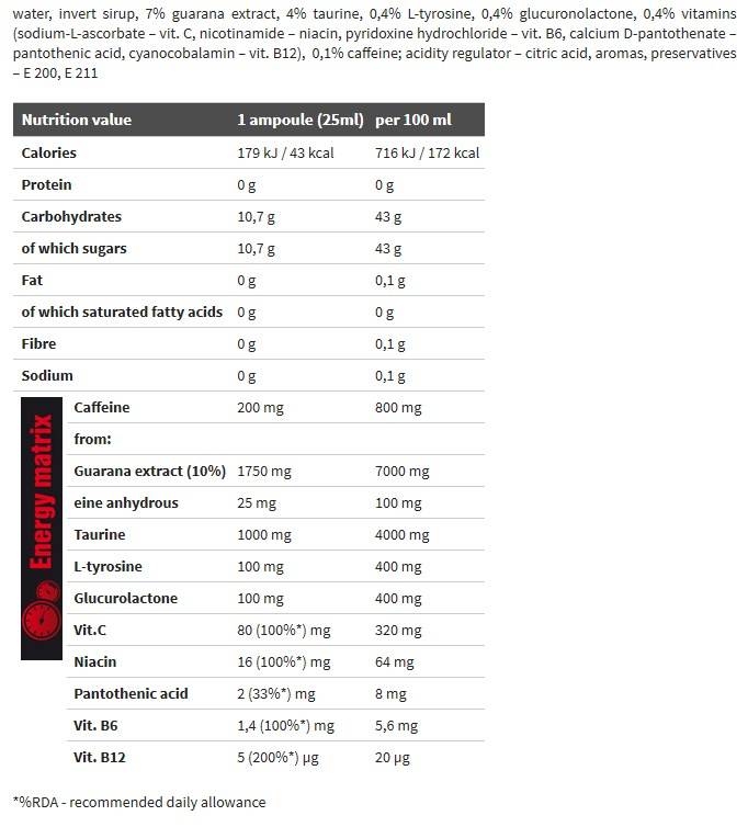Extreme Speed Shot Energy Booster - 20 x 25 мл - Feel You