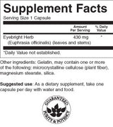Eyebright Herb 430 mg - 100 капсули - Feel You