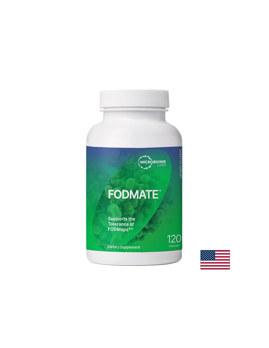 Ензимен комплекс – Подкрепа при FODMAP – при чувствителен и подут стомах, Fodmate™, 2540 mg, 120 капсули - Feel You