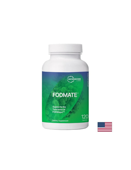 Ензимен комплекс – Подкрепа при FODMAP – при чувствителен и подут стомах, Fodmate™, 2540 mg, 120 капсули - Feel You