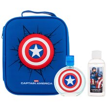 FRAGRANCES FOR CHILDREN - Captain America Gift set EDT 100 ml, shower gel 100 ml and cosmetic bag - 100ml - Feel You
