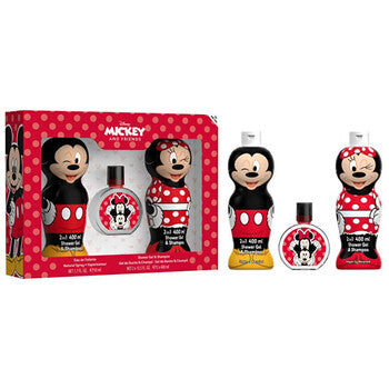 FRAGRANCES FOR CHILDREN - Mickey Mouse & Minnie Gift Set EDT 50 ml, Minnie shower gel 400 ml and Mickey Mouse shower gel 400 ml - 50ml - Feel You