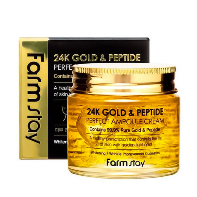 FarmStay 24K Gold & Peptide Perfect Ampoule Cream 80 ml - Feel You