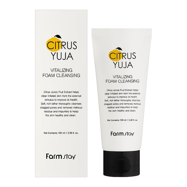FarmStay Citrus Yuja Vitalizing Foam Cleansing 100 ml - Feel You