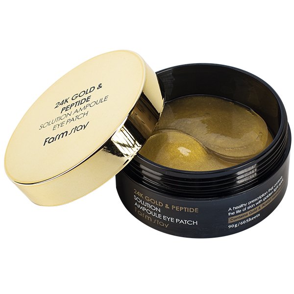 Farmstay - 24K Gold & Peptide Solution Ampoule Eye Patch, 60 patches - Feel You