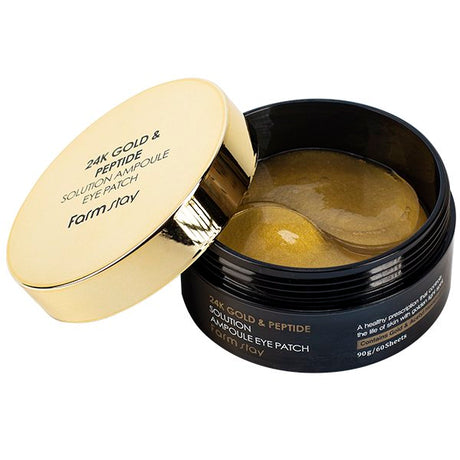 Farmstay - 24K Gold & Peptide Solution Ampoule Eye Patch, 60 patches - Feel You