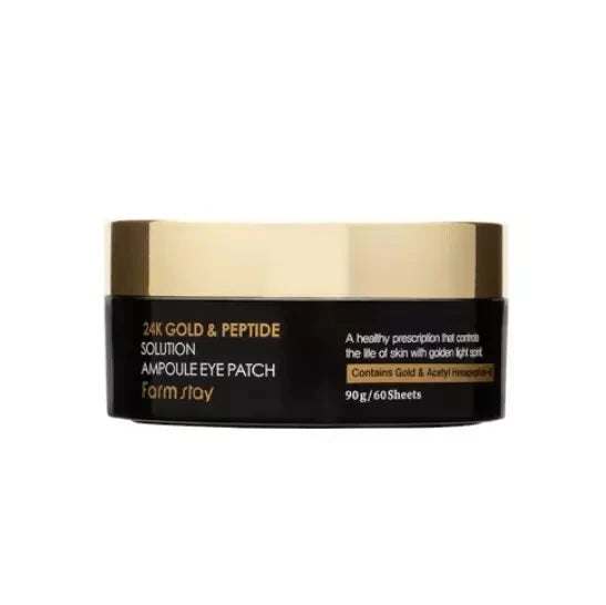 Farmstay - 24K Gold & Peptide Solution Ampoule Eye Patch - 90g - Feel You