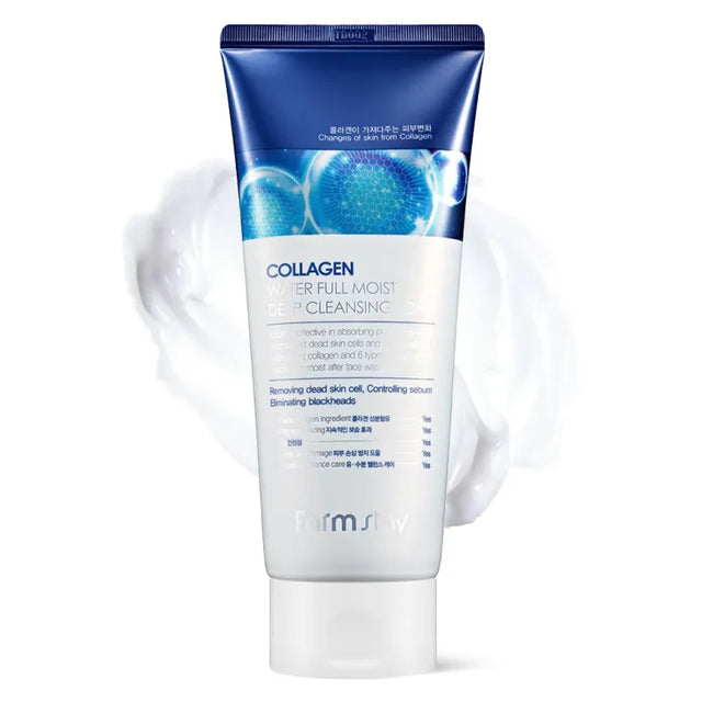 Farmstay - Collagen Water Full Moist Deep Cleansing Foam, 180ml - Feel You
