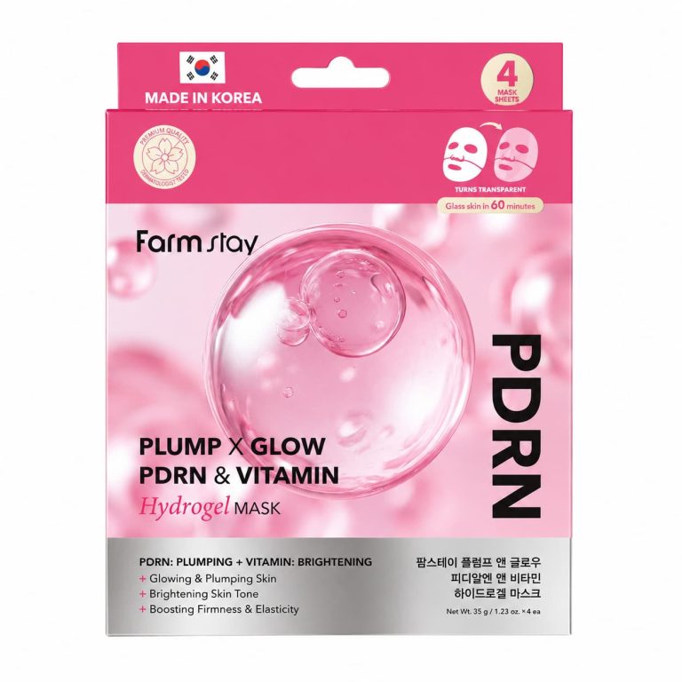 Farmstay - Plump x Glow PDRN & Vitamin Hydrogel Mask, 4 sheets