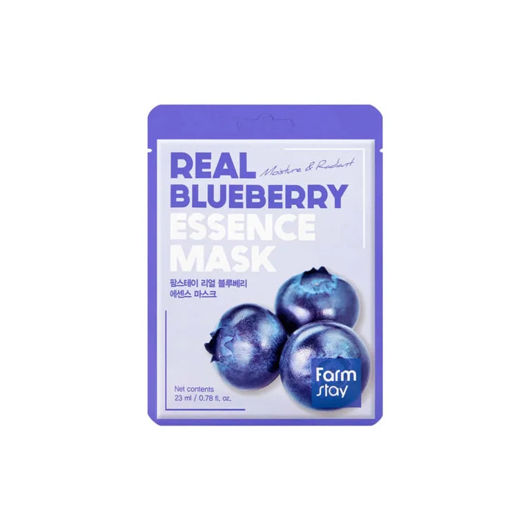 Farmstay - Real Blueberry Essence Mask, 23ml - Feel You