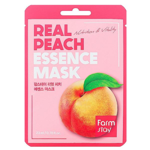 Farmstay – Real Peach Essence Mask, 23ml - Feel You