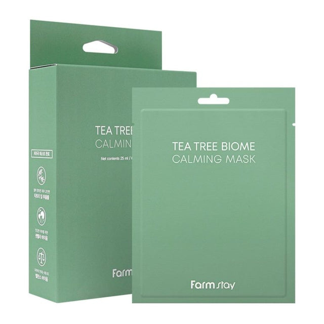 Farmstay - Tea Tree Biome Calming Mask, 25ml x 10pcs - Feel You