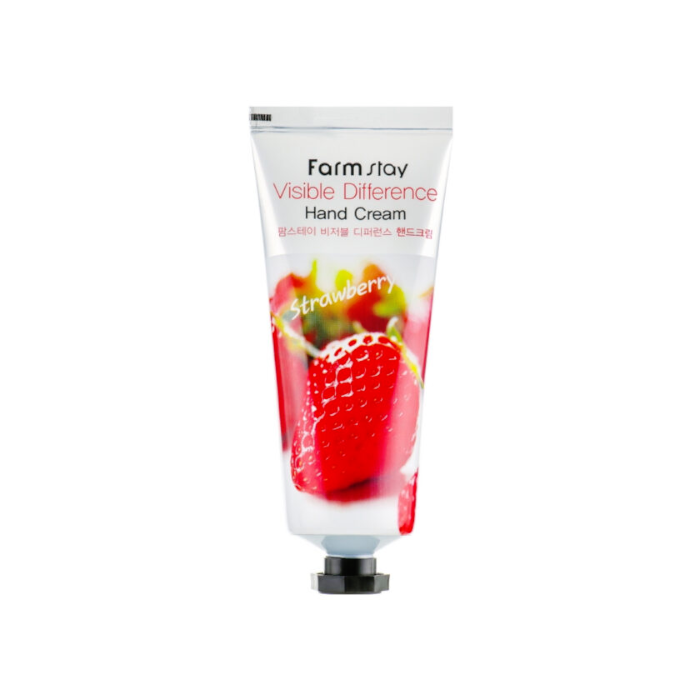 Farmstay - Visible Difference Hand Cream Strawberry, 100g - Feel You
