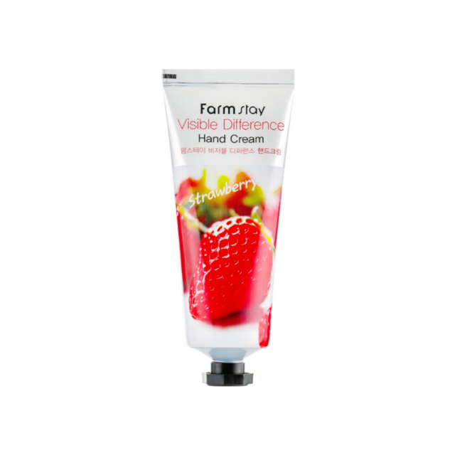 Farmstay - Visible Difference Hand Cream Strawberry, 100g - Feel You