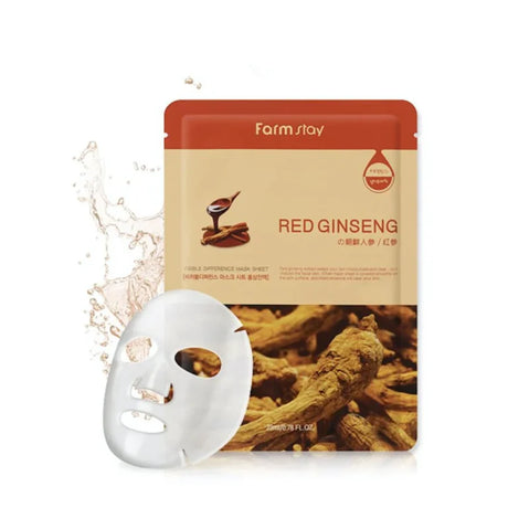 Farmstay - Visible Difference Mask Pack Red Ginseng - 23ml - Feel You