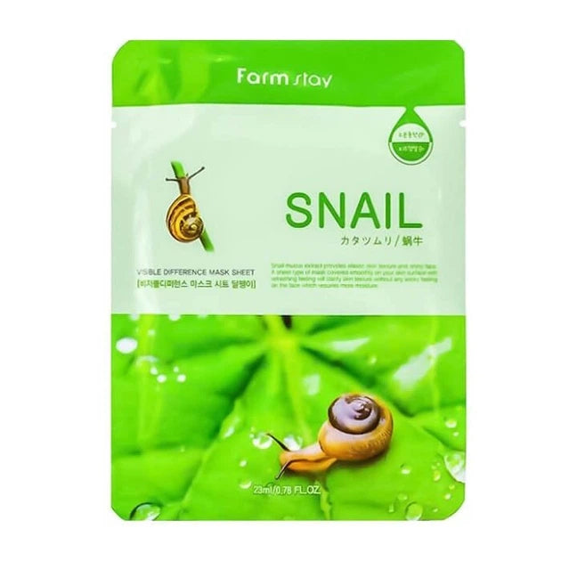Farmstay - Visible Difference Mask Sheet - Snail - 1pc - Feel You