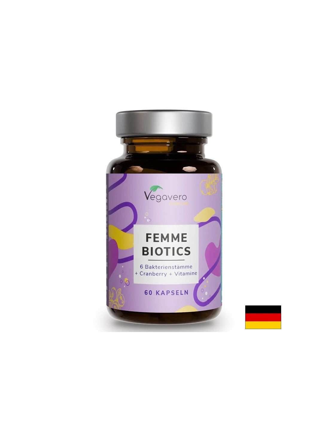 Femme Biotics – пробиотик за жени - Плюс фибри, червена боровинка и витамини, 60 капсули - Feel You