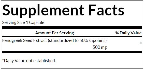 Fenugreek Extract 500 mg - 90 капсули - Feel You