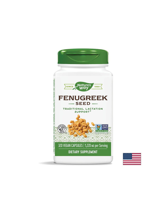 Fenugreek Seed / Сминдух (семена) 610 mg х 320 капсули Nature’s Way - Feel You