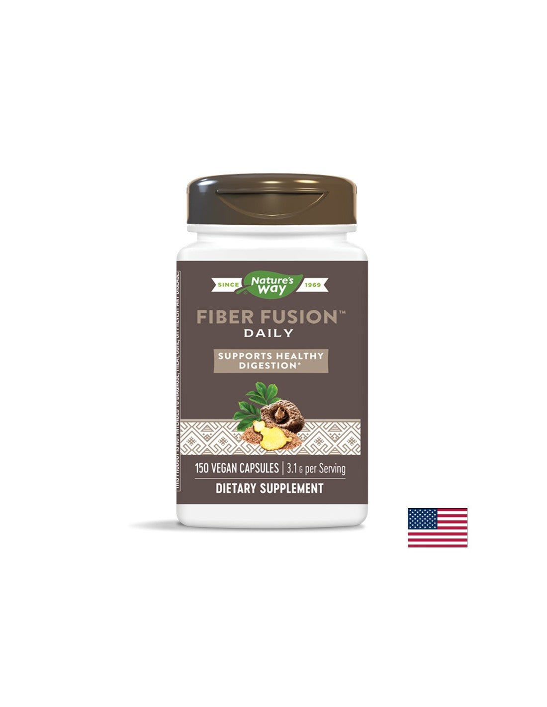 Диетични фибри - Детоксикация и отслабване - Fiber Fusion, 150 капсули Nature’s Way - Feel You