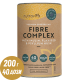 Fibre Complex Powder - BlackBerry Flavour /200 г, 40 дози/ Nutravita - Feel You
