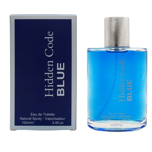 Fine Perfumery, Hidden Code Blue, Eau De Toilette, For Men, 100 ml - Feel You