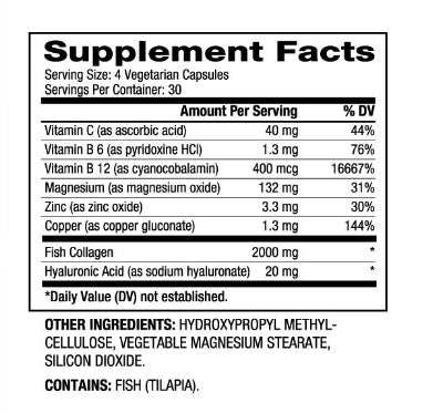 Fish Collagen & Hyaluronic Acid / 120 Caps - Feel You