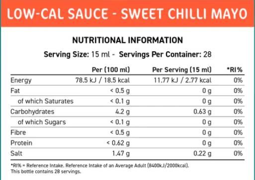 Fit Cuisine Low-Cal Sauce | Sweet Chilli Mayo - 425 мл - Feel You