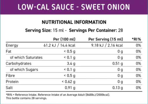 Fit Cuisine Low-Cal Sauce | Sweet Onion - 425 мл - Feel You