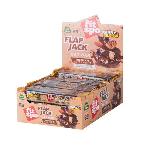 Flap Jack - Energy Oat Bar Шоколад с Ядки - 12 x 90 грама - Feel You