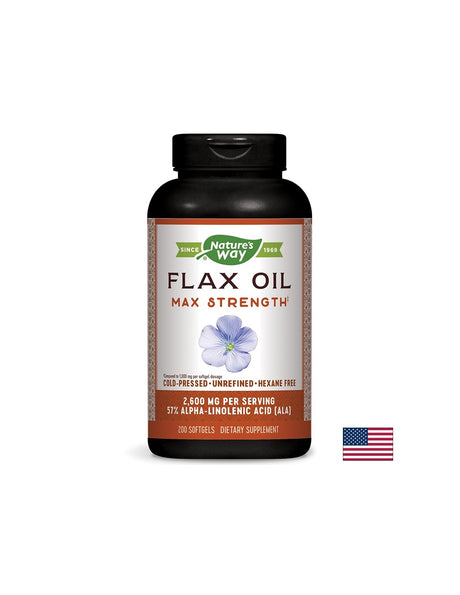 Flax Oil 1300 mg 57% ALA - 200 Гел капсули - Feel You