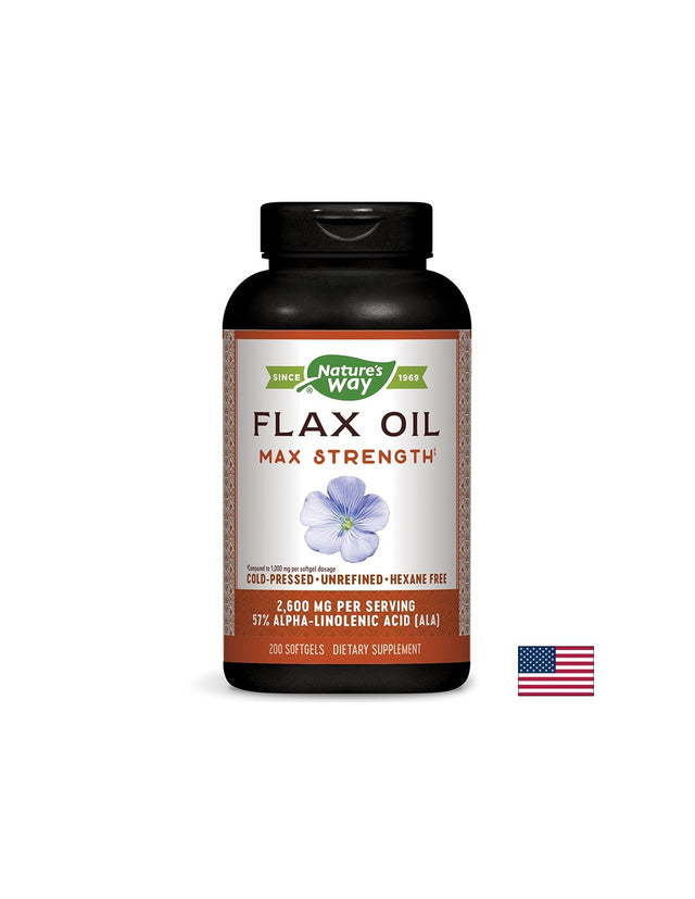 Flax Oil 1300 mg 57% ALA - 200 Гел капсули - Feel You