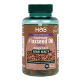 Ленено масло студено пресовано (Flaxseed Oil) 1000мг 60 капсули, H&B - Feel You