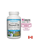 Flaxseed Oil/ Ленено масло 1000 mg х 180 софтгел капсули Natural Factors - Feel You