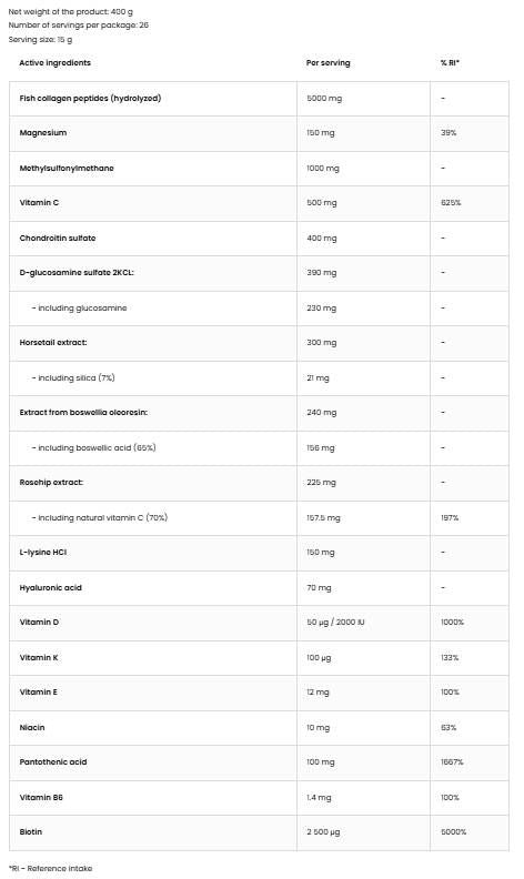 Flex Revive | with Fish Collagen, Boswellia & Rose Hips - 400 грама - Feel You