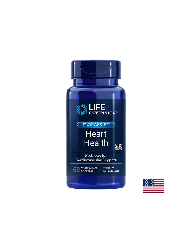 Florassist® Heart Health Probiotic/ Пробиотик в подкрепа на сърцето х 60 капсули - Feel You
