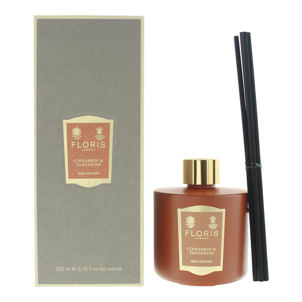 Floris Of London, Cinnamon & Tangerine, Reed, Aroma Reed Diffuser, Brown, 200 ml - Feel You