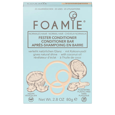 Foamie, Shake Your Coconuts, Hair Conditioner Bar, For Shine, 80 g - Feel You