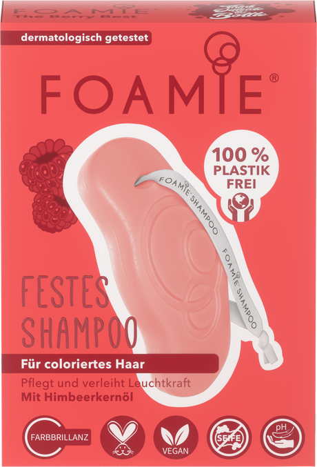Foamie, The Berry Best, Hair Shampoo Bar, For Colour Protection, 80 g - Feel You