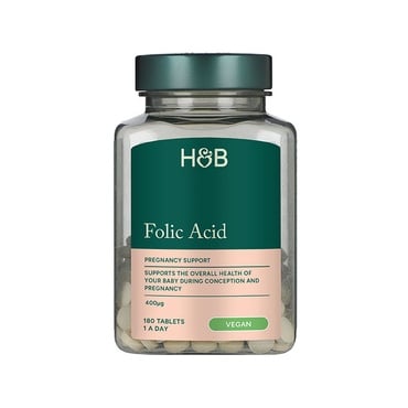 Фолиева киселина (Folic Acid) 400мкг 180 таблетки, H&B - Feel You