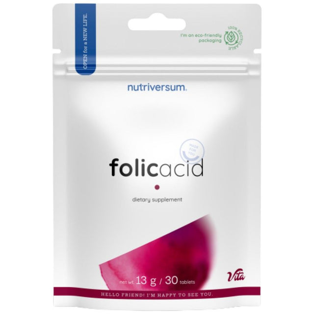 Folic Acid 500 mcg - 30 Таблетки - Feel You