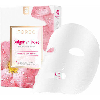 Foreo - Bulgarian Rose Hydrating Sheet Mask - Hydratační pleťová maska pro suchou a unavenou pleť - 0.0g - Feel You