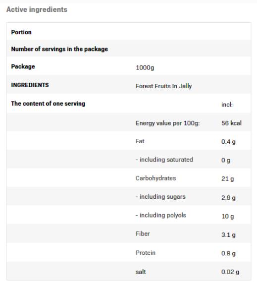 Frulove in Jelly | Forest Fruits - 1000 грама - Feel You