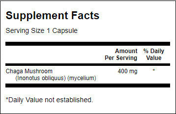 Full Spectrum Chaga Mushroom 400 mg - 60 капсули - Feel You