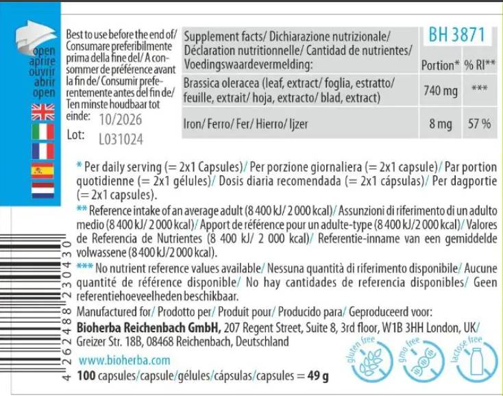 Full Spectrum Kale - 100 капсули - Feel You